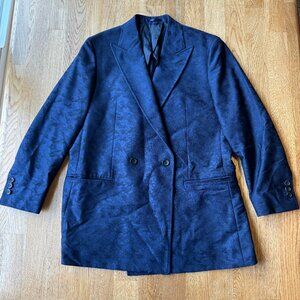 Knot Standard Women's Blazer Jacket Navy Blue